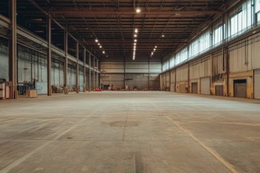 Arkaplanda çok sayıda depo var..