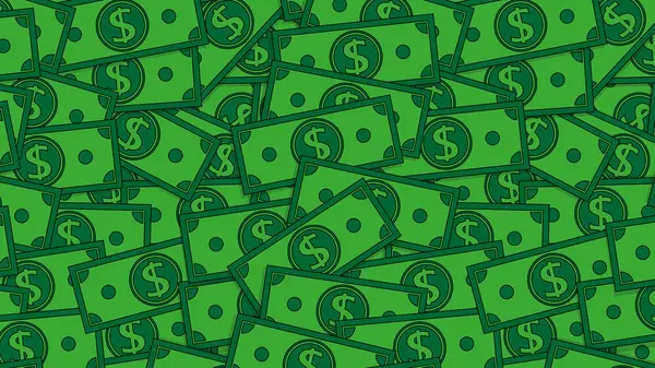 Yeşil Dolar Para Faturaları Birikmiş Arkaplan Resimleri 