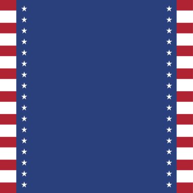 ABD bayrağının rengine sahip şekillerle soyut arkaplan.