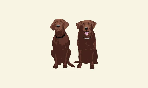 Silhouette Dog Vector Logo Design — Stock Vector