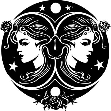 Gemini Astrolojik Zodiac İkizleri İşareti