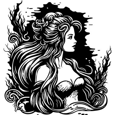 Güzel Denizkızı Kadın Okyanusu