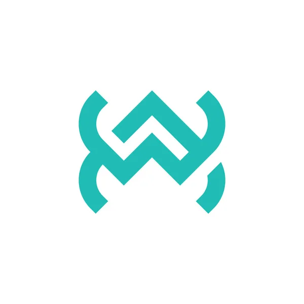 Logo Delle Lettere Realizzato Con Tocco Stile Semplice Moderno Logo — Vettoriale Stock