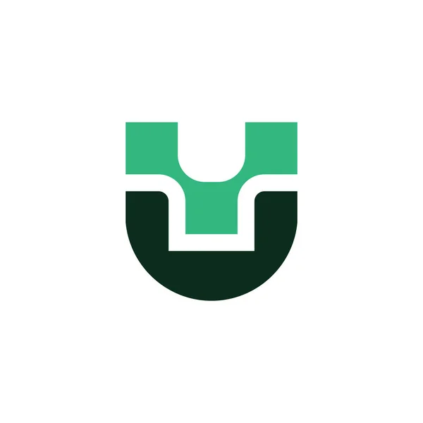 Logotipo Letra Com Adição Símbolo Link Como Sinal Conectado — Vetor de Stock