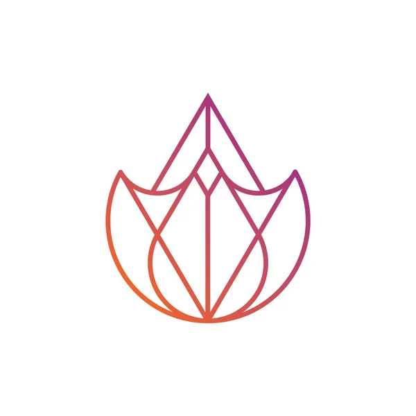 Логотип Квітки Який Зроблений Трохи Абстрактно Підходить Багатства Благополуччя — стоковий вектор