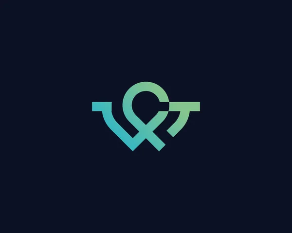 Logo Alphabet Qui Combine Les Lettres Seul Logo Symbole Unique — Image vectorielle