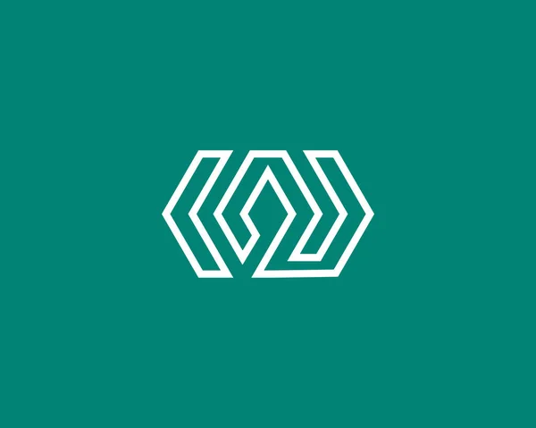 Logo Alfabet Yang Menggabungkan Huruf Dan Menjadi Satu Logo Atau - Stok Vektor