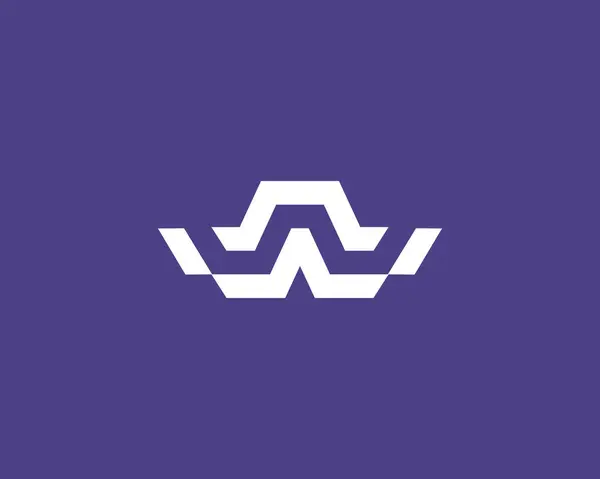 Jednoduché Moderní Logo Písmene Elegantně Provedená Velmi Unikátní Zajímavé Snadno — Stockový vektor