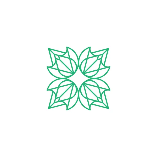 Logo Květinového Tvaru Abstraktní Ale Elegantní Krásné Velmi Ženské Stylové — Stockový vektor
