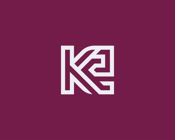 Letter Elegante Lijnen Logo — Stockvector