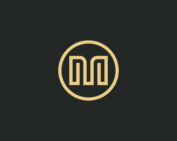 Elegante Letter Cirkel Logo — Stockvector
