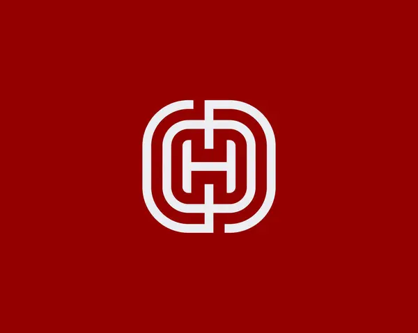 Letra Logo Resumo Com Uma Combinação Linhas Formando Quadro Quadrado —  Vetores de Stock