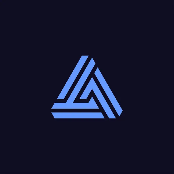 Letter Nebo Logo — Stockový vektor