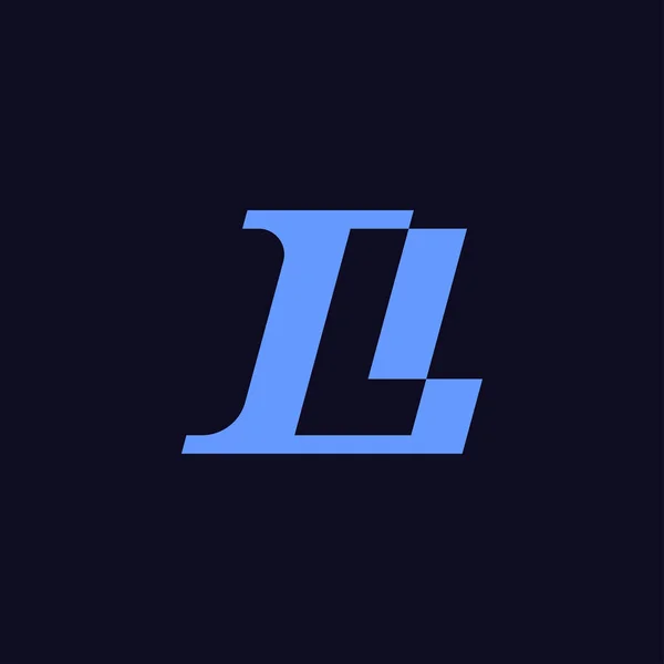 字母Ll或Double L标志 — 图库矢量图片