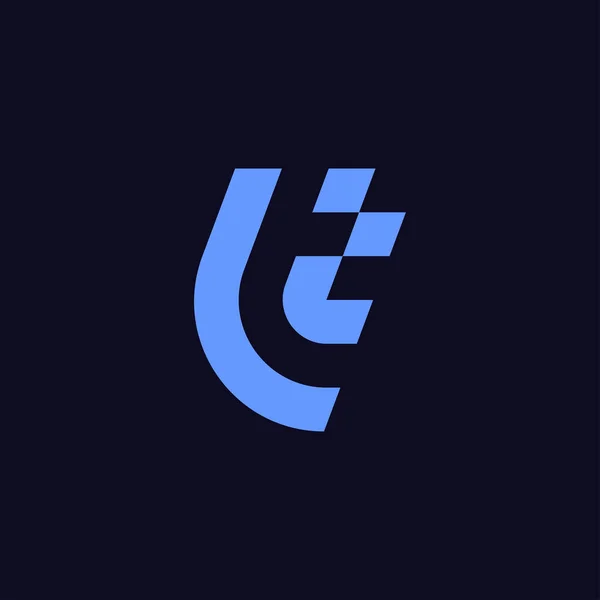 字母Lt或Tl标志 — 图库矢量图片