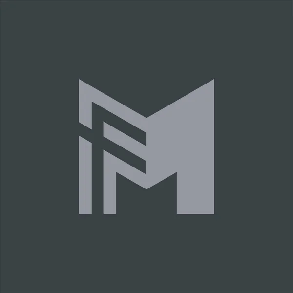 字母Mf或Fm标志 — 图库矢量图片