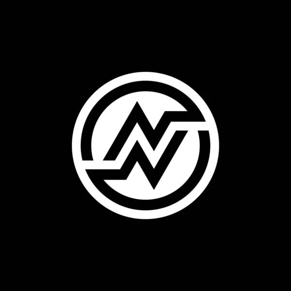 Buchstabe Nein Oder Logo — Stockvektor