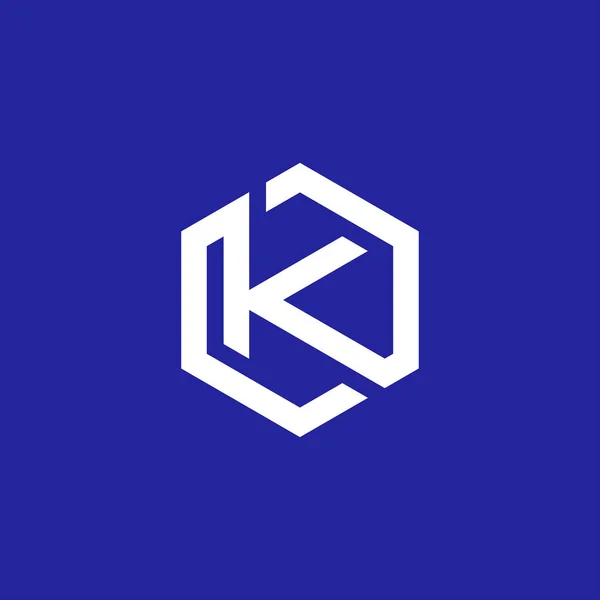 Carta Inicial Moderna Logotipo Monograma —  Vetores de Stock