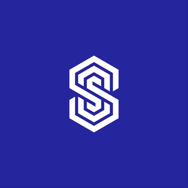 Moderne Beginletter Monogram Logo — Stockvector