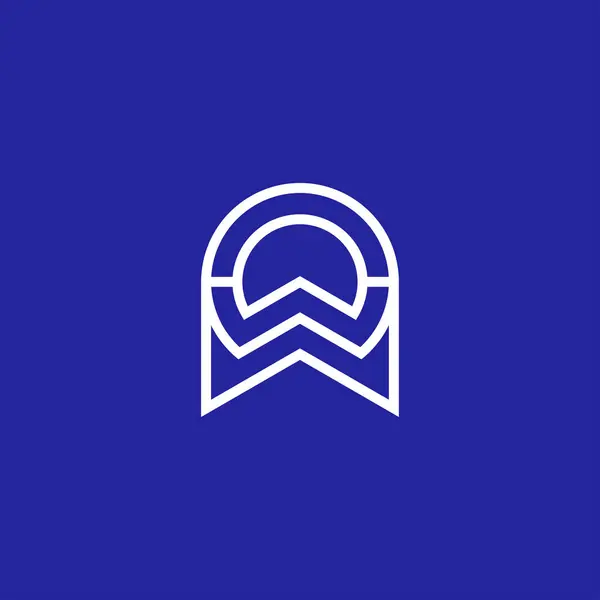 Logotipo Letra Inicial Moderna Monograma —  Vetores de Stock