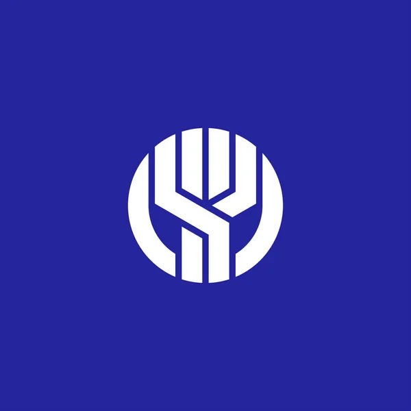 Logotipo Inicial Moderno Letra Monograma — Vetor de Stock