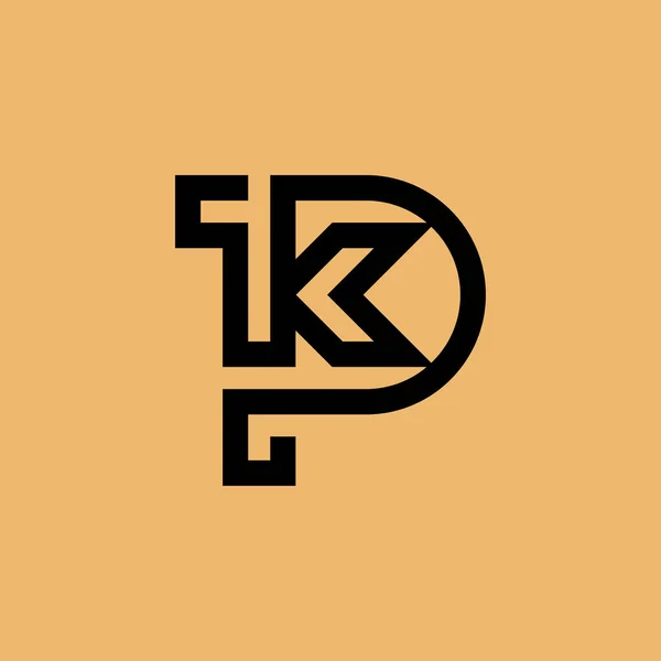 Μοντέρνο Και Μινιμαλιστικό Αρχικό Γράμμα Λογότυπο — Διανυσματικό Αρχείο