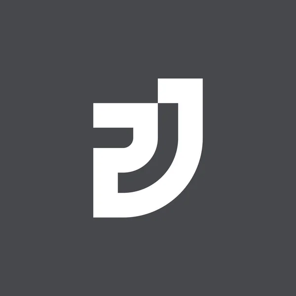 Letra Inicial Moderna Minimalista Logotipo Del Monograma — Vector de stock