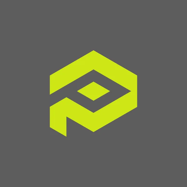 Modern Och Minimalistisk Första Bokstaven Eller Monogram Logotyp — Stock vektor