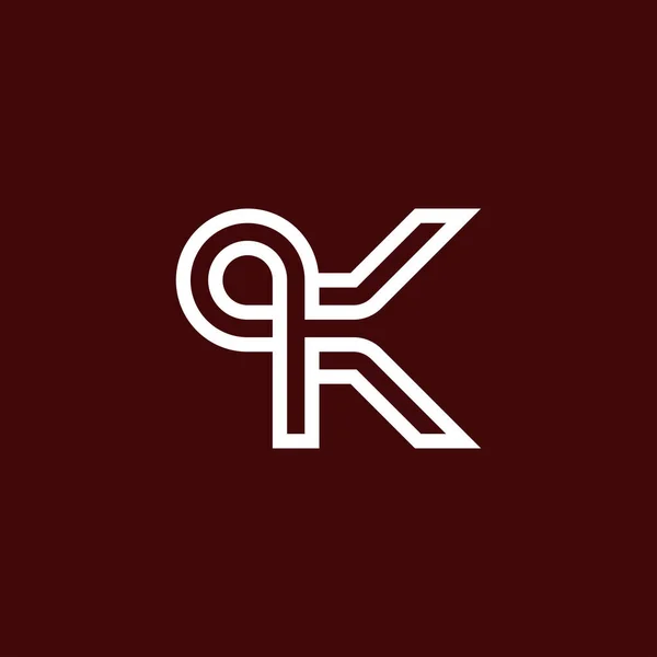 Modernes Und Minimalistisches Anfangsbuchstaben Oder Monogramm Logo — Stockvektor