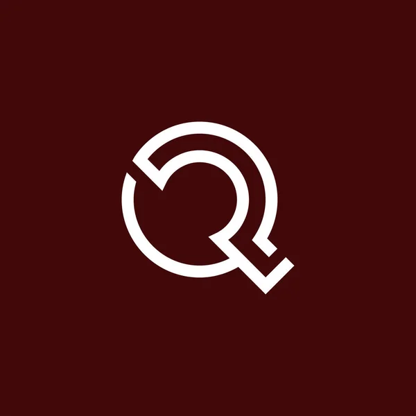 Lettre Initiale Moderne Minimaliste Logo Monogramme — Image vectorielle