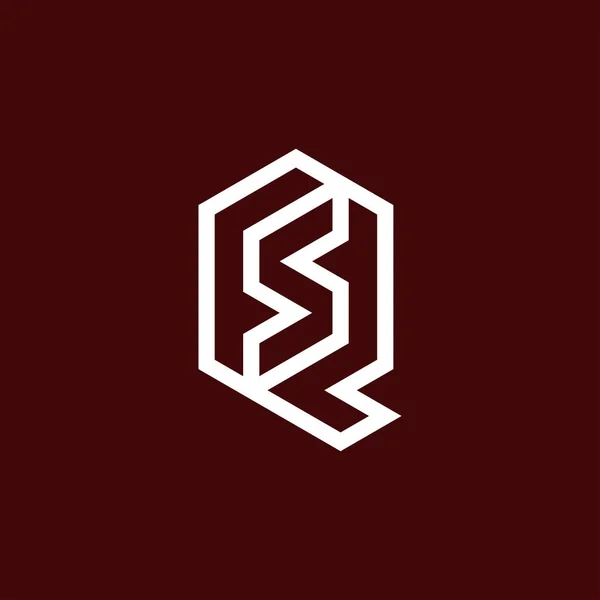 Современный Минималистский Логотип Монограммы — стоковый вектор