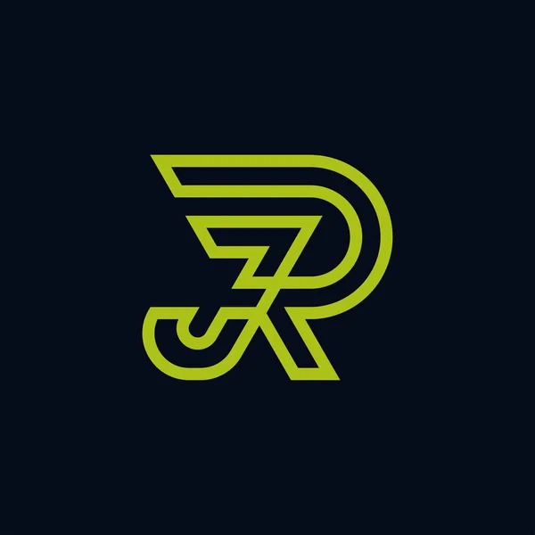 Logotipo Inicial Moderno Minimalista Monograma —  Vetores de Stock