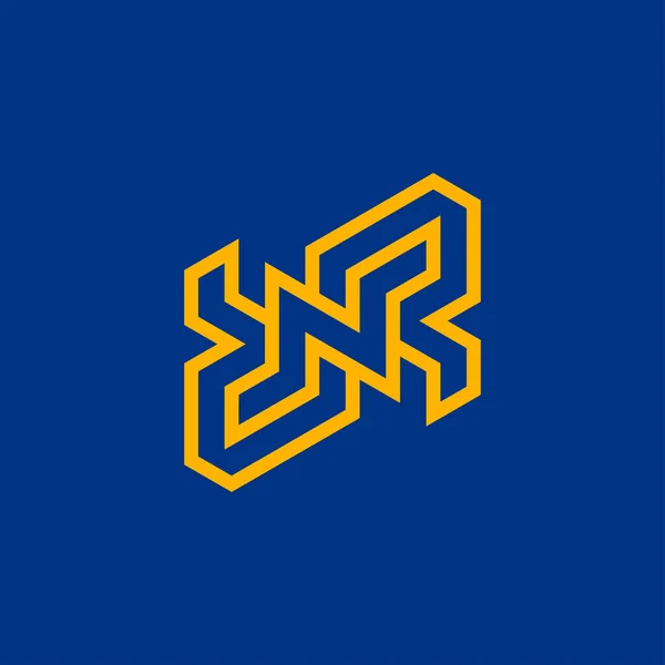 Moderní Minimalistické Úvodní Písmeno Nebo Logo — Stockový vektor
