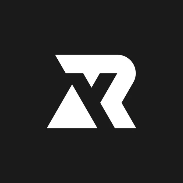 Modern Minimalist Initial Letter Monogram Logo — Stock Vector
