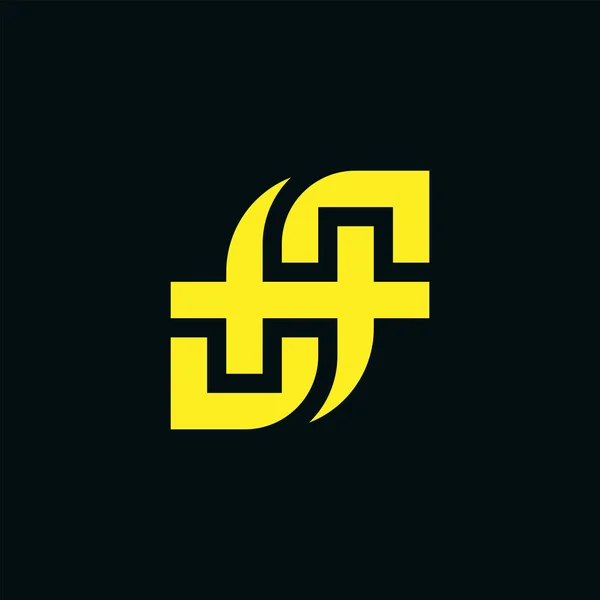 Μοντέρνο Και Μινιμαλιστικό Λογότυπο Αρχικού Γράμματος — Διανυσματικό Αρχείο