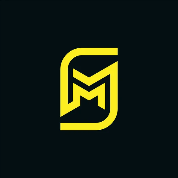 Nowoczesna Minimalistyczna Litera Początkowa Lub Logo Monografii — Wektor stockowy