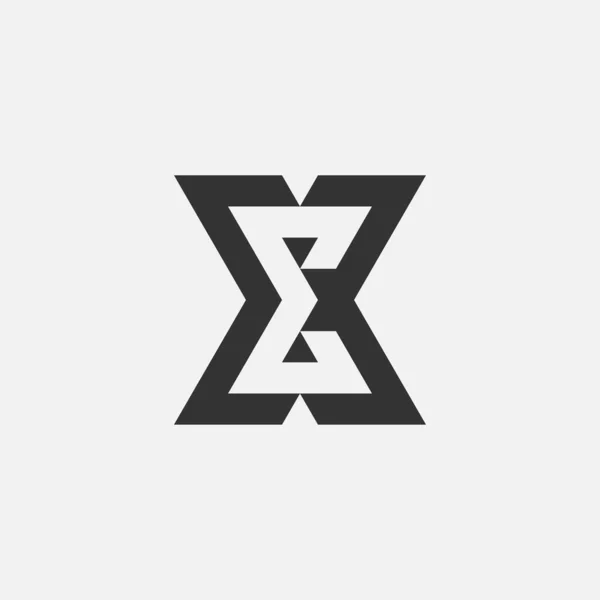 Μοντέρνο Και Μινιμαλιστικό Αρχικό Γράμμα Λογότυπο — Διανυσματικό Αρχείο