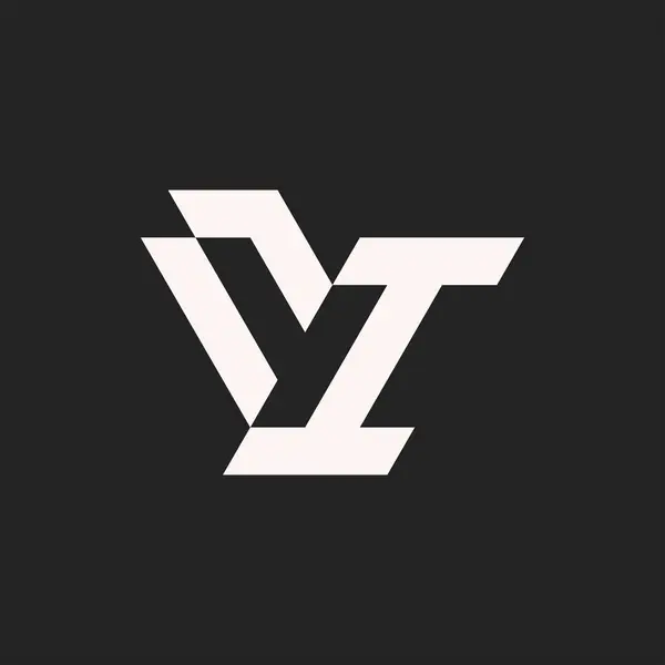 Сучасна Мінімалістична Початкова Літера Або Логотип Монограми — стоковий вектор