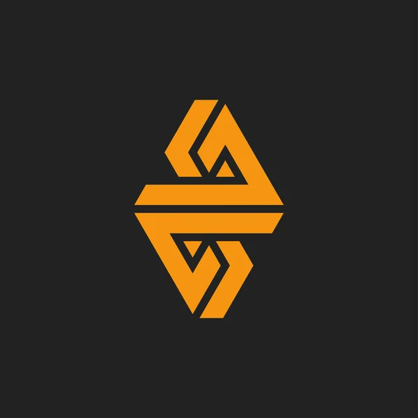 Logo Monogram Iniziale Moderno Minimalista — Vettoriale Stock