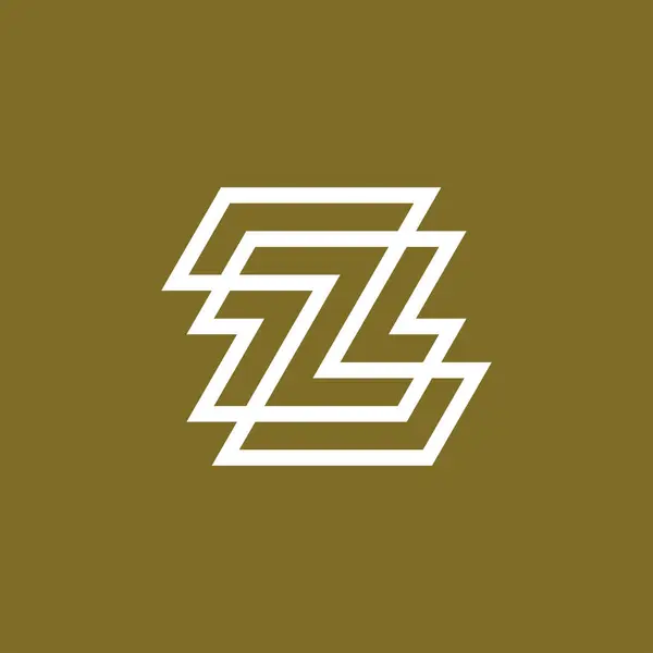 Modern Minimalist Baş Harf Veya Monogram Logo — Stok Vektör