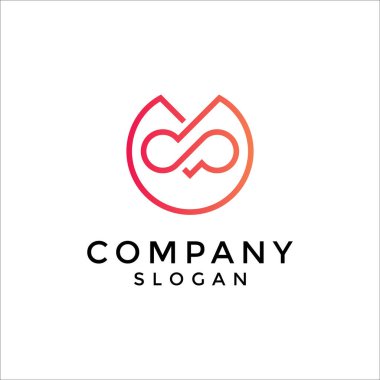 Minimum baykuş kuşu logosu.