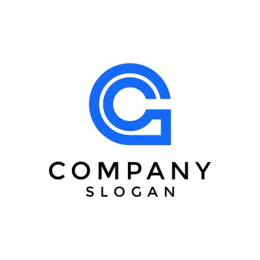 Cesur ve modern G harfi spor logosu