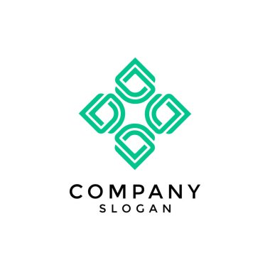 Soyut çapraz elmas sembolü teknoloji logosu