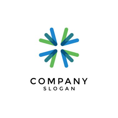 modern ve soyut harf E çapraz simge simetrik logo