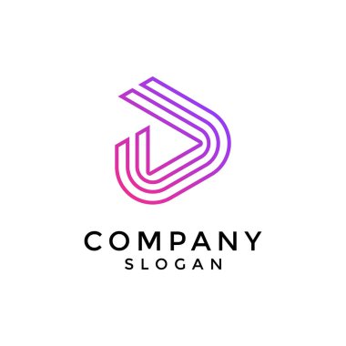 D harfi çalma düğmesi monolin logosu