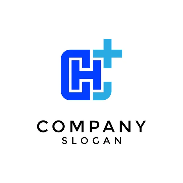 harf CH artı monogram logosu