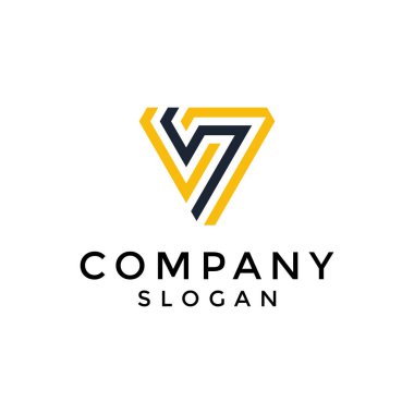 Basit ve modern S harfi kalkan logosu