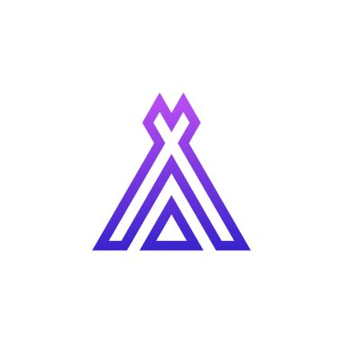 Basit çadır logosu..