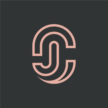 modern CJ veya JC ilk logo.