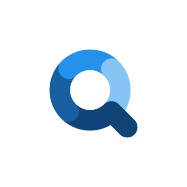 modern büyüteç ya da döngü logosu.